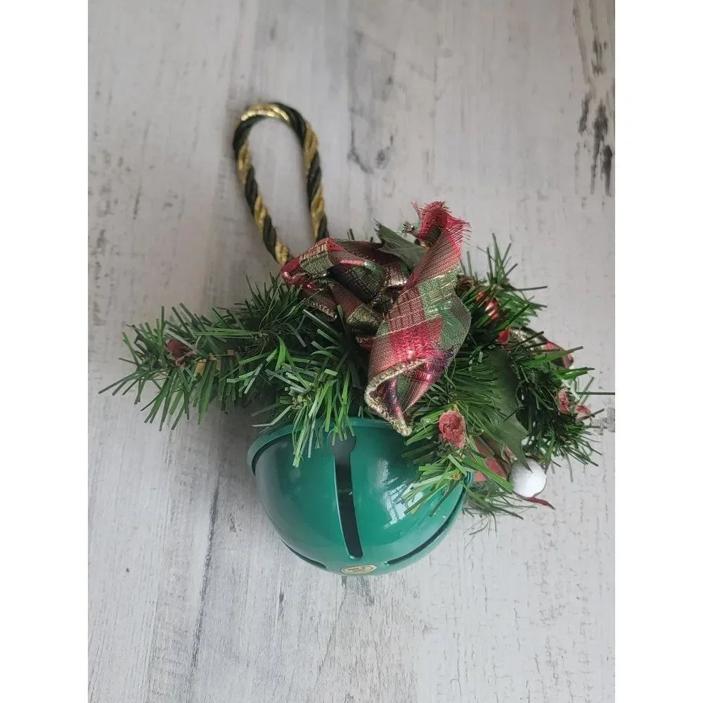 Green bell door knocker‎ hanging Xmas decor